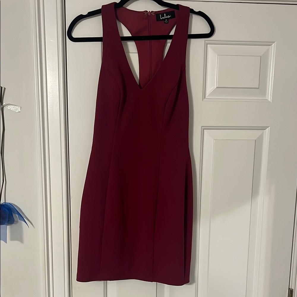 Lulu's Burgundy Mini Dress